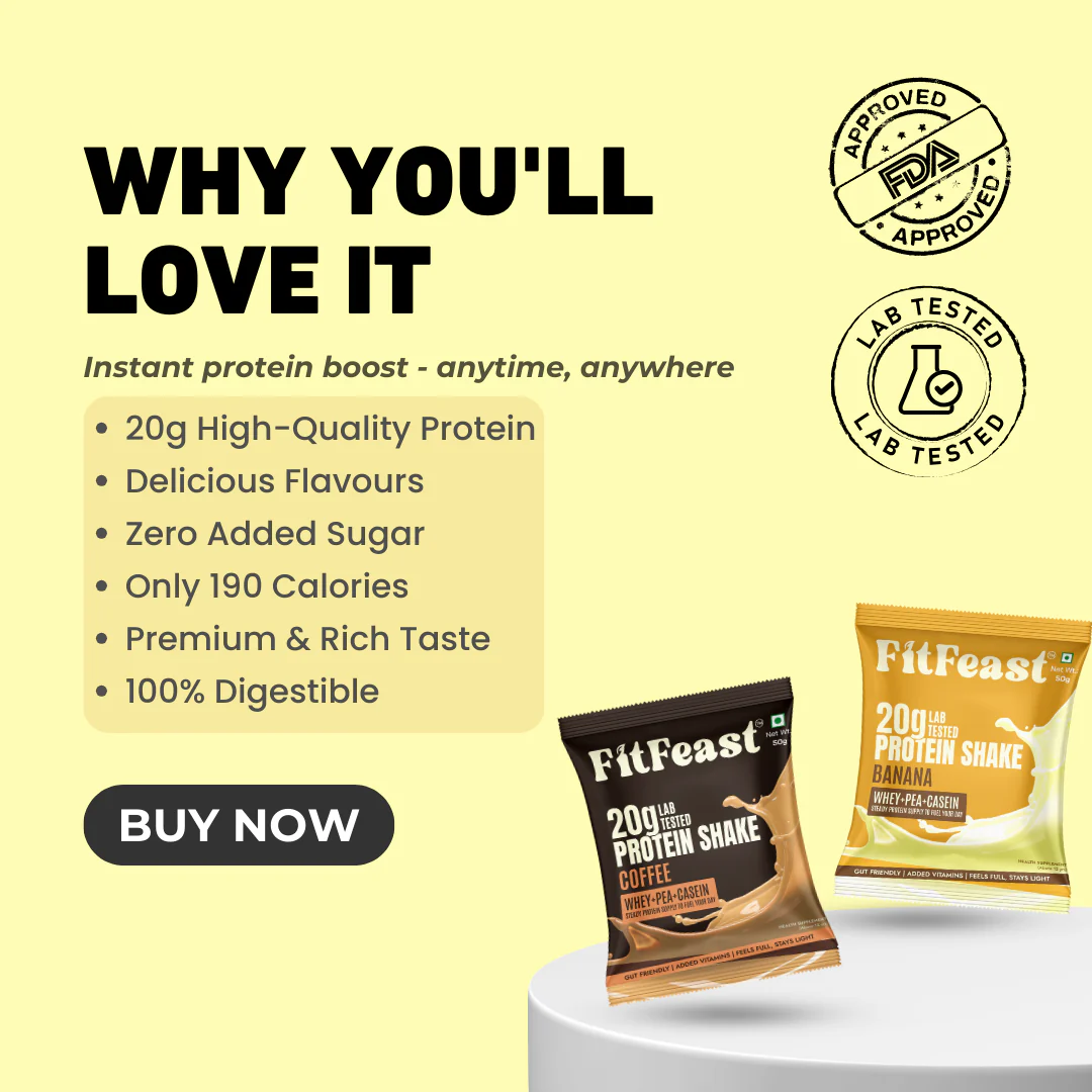 Assorted Protein Sachet Pack – Malai Kulfi,Chocolate,Banana & Coffee Flavour | As Seen on Shark Tank - Image 12