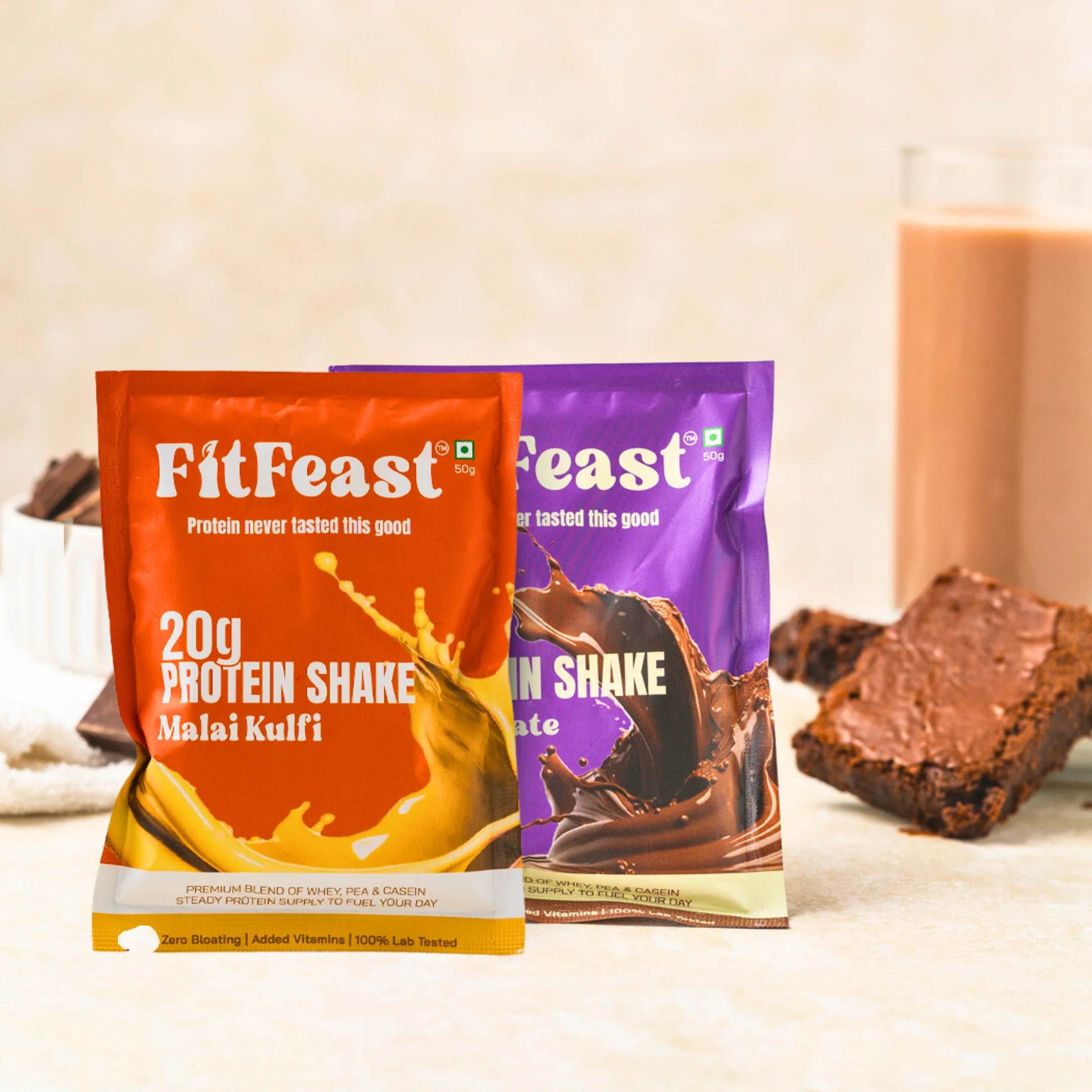 Protein Sachet : 2 x Chocolate, 1 x Malai Kulfi - Image 10