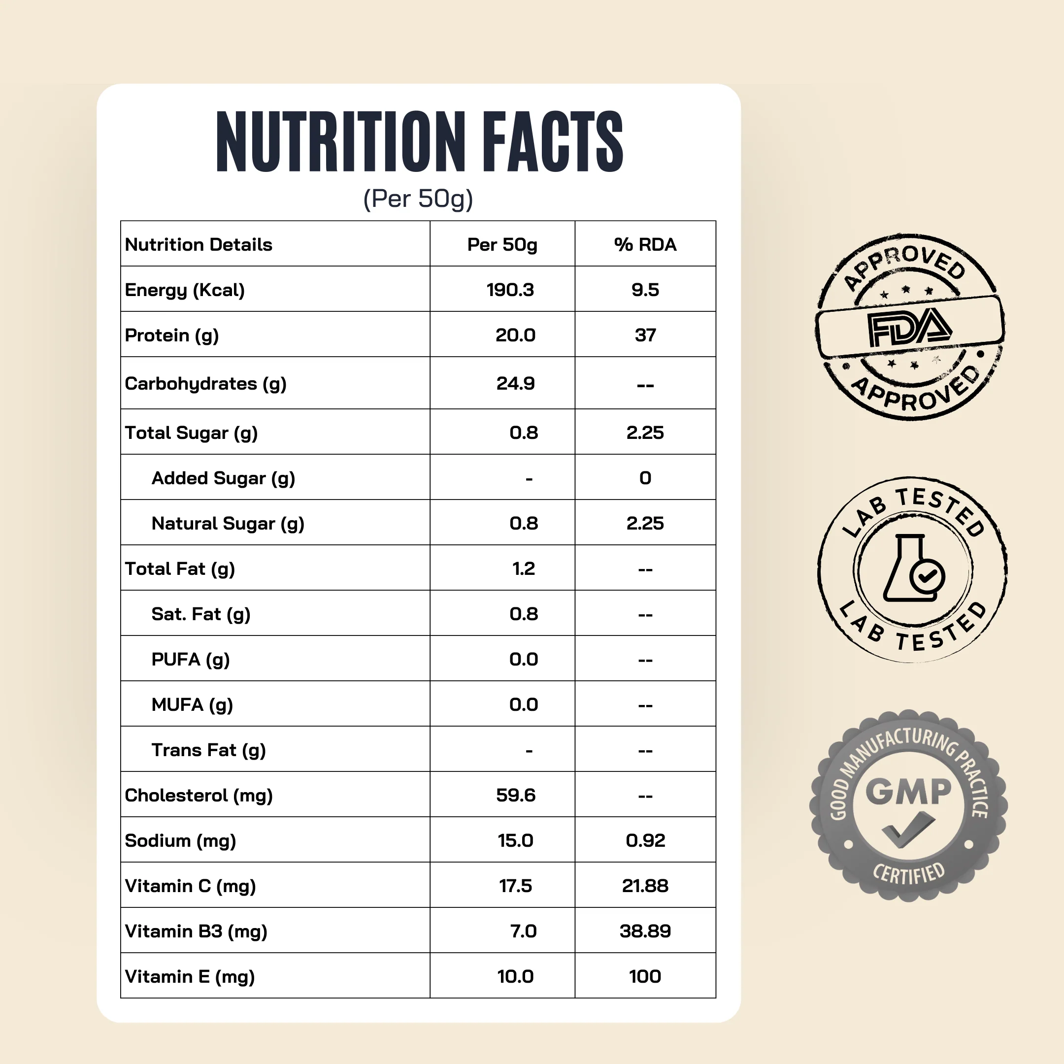 Protein Sachet : 2 x Chocolate, 1 x Malai Kulfi - Image 4